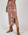 S&S TWILIGHT SIDE SHIRRED MAXI SKIRT
