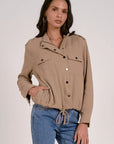 KHAKI ZIPUP JACKET