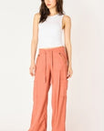 TERRACOTTA WIDELEG CARGO PANTS