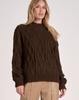 COCOA CABLE KNIT SWEATER