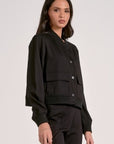 BLACK BOMBER JACKET