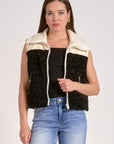 WHITE/BLK REVERSIBLE VEST