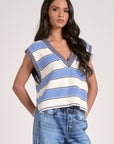 LIGHT BLUE SWEATER VEST