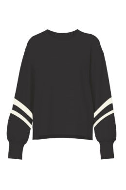 D+J BLACK SWEATSHIRT