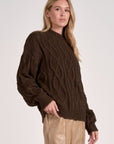 COCOA CABLE KNIT SWEATER