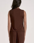 COCOA DRAPED TANK