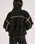 BLACK BOMBER W/ OFF WHT DETAILING