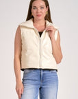 WHITE/BLK REVERSIBLE VEST