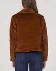 D+J AUTUMN BURNING WOOD FAUX FUR JACKET