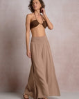 TAUPE PALAZZO PANTS