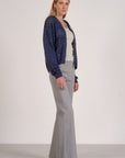 NAVY FULL ZIP CARDIGAN