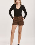 BROWN SNAKE HAMPTON SHORT