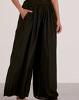 BLACK WIDELEG PANT