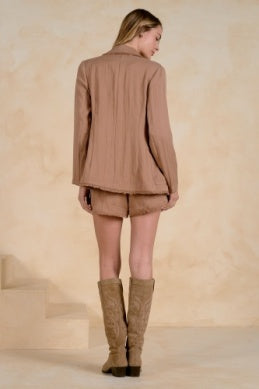 BROWN BLAZER