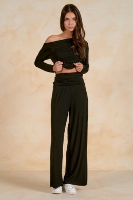PANT WITH ROLLOVER WAIST BAND