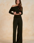 PANT WITH ROLLOVER WAIST BAND