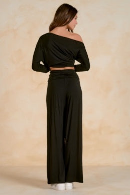 PANT WITH ROLLOVER WAIST BAND