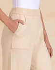 PLEATED KNIT PANTS