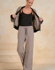 TAUPE DRAWSTRING PANT