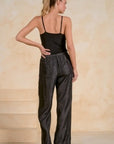 BLACK WASH DRAWSTRING PANT