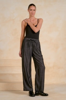 BLACK WASH DRAWSTRING PANT