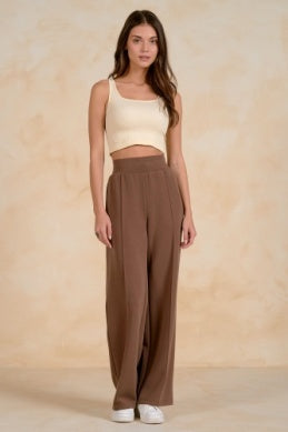 BROWN PULL ON PANTS