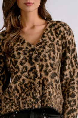 CHEETAH PRINT CARDIGAN