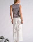 SILVER GLITTER TANK