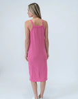 HOT PINK URBAN RIB TANK DRESS