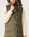 DEX ARMY GRN PUFFER VEST