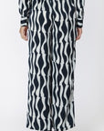B+T OFF WHITE/BLK WAVE PANT