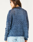DEX BLUE WASHED CARDIGAN