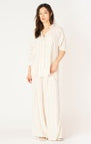 NEUTRAL STRIPE OVERSIZED BUTTON FRONT SHIRT