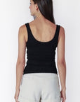 B+T BLK TANK W/SIDE RUCHING