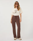 BROWN STRIPE MODAL TROUSERS