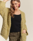 LUREXD FUZZY SWEATER CARDIGAN